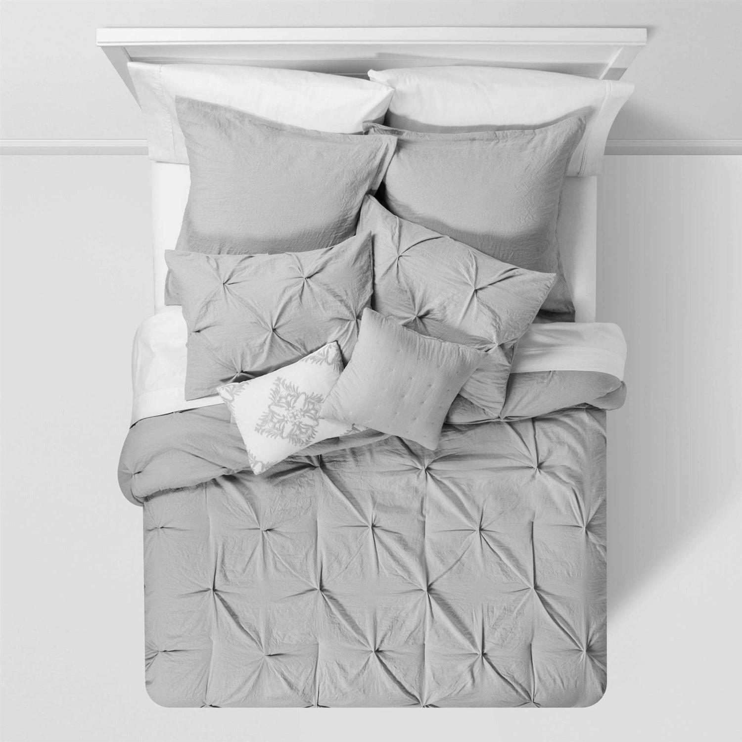 Threshold Pinch Pleat Duvet Sham Set - Image 4