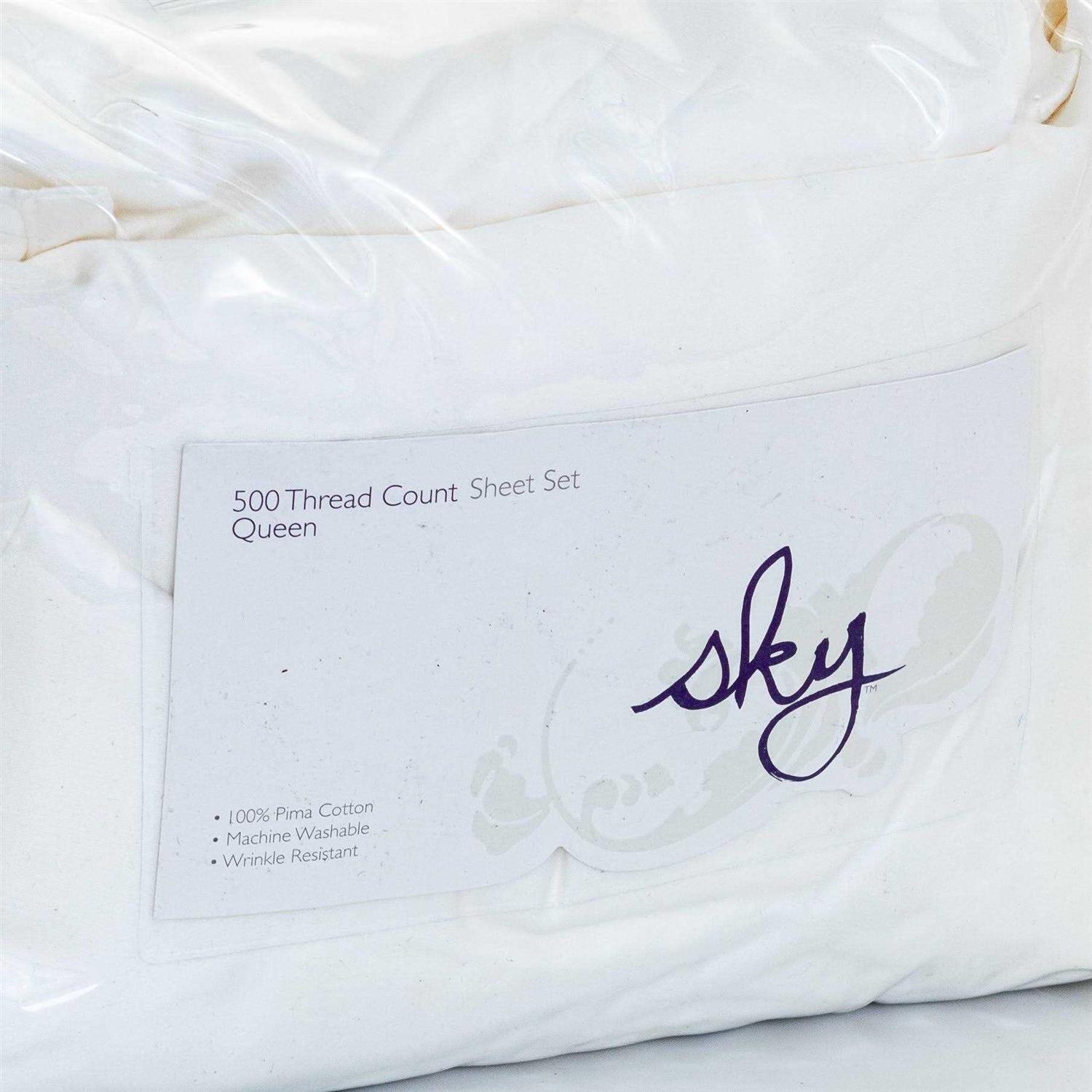 Sky 500TC Sateen Wrinkle-Resistant Sheet Set - Image 3