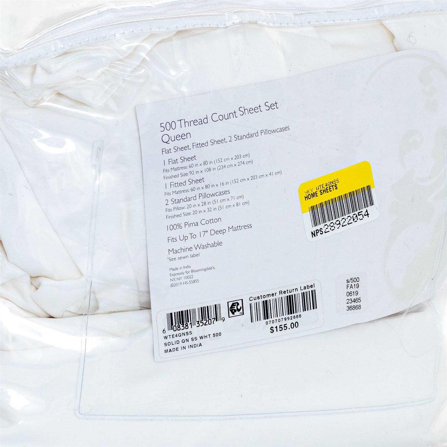 Sky 500TC Sateen Wrinkle-Resistant Sheet Set - Image 5