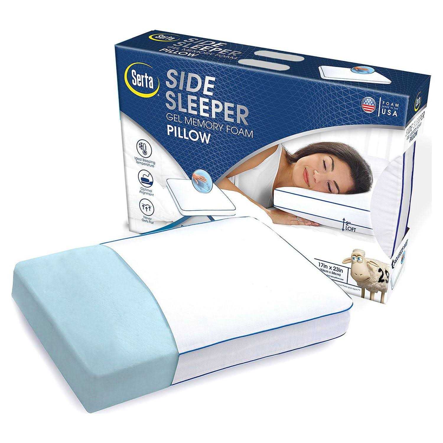 Serta Gel Memory Foam Side Sleeper Pillow