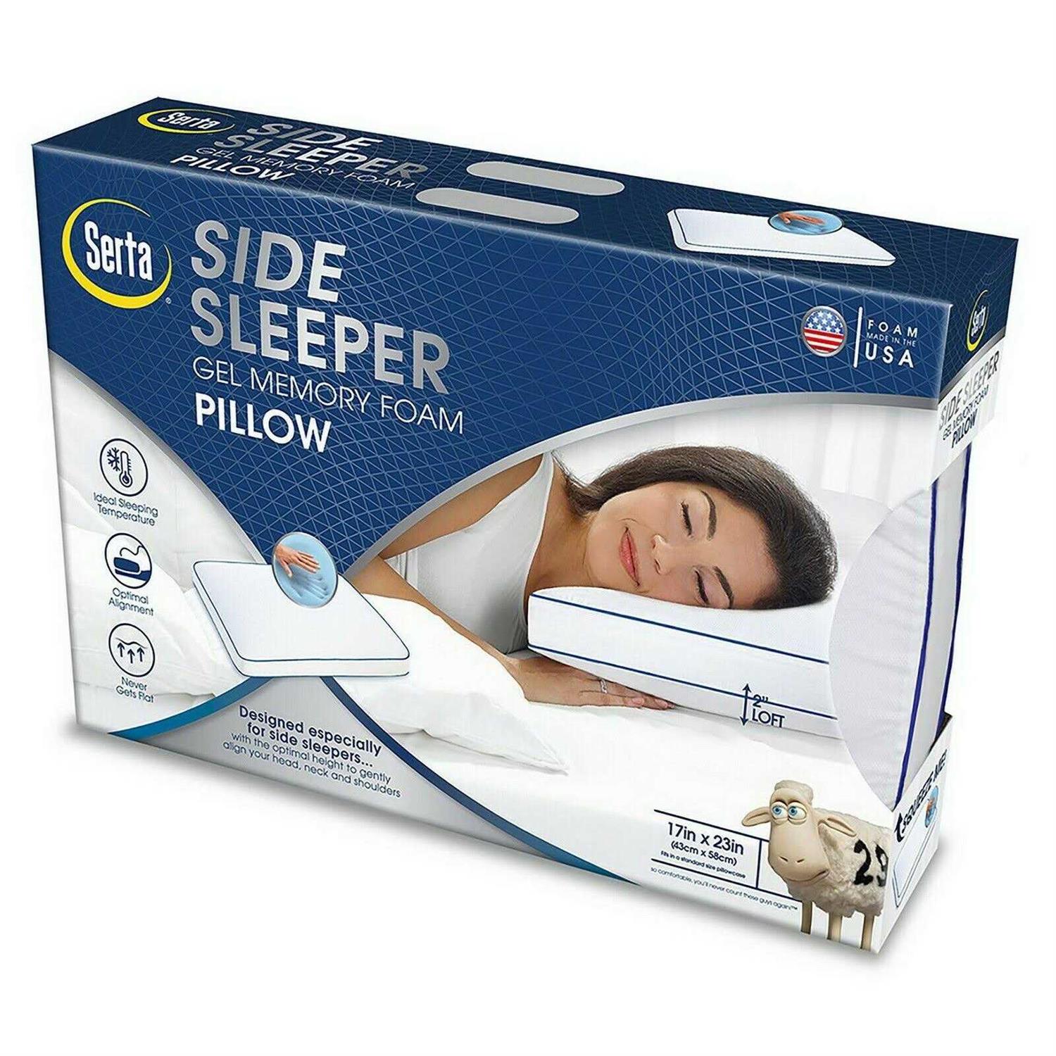 Serta Gel Memory Foam Side Sleeper Pillow - Image 3