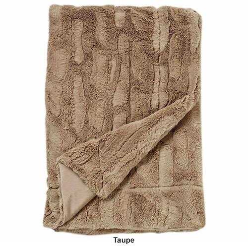 Swift Home Luxe Embossed Faux Fur Throw Blanket - Image 5