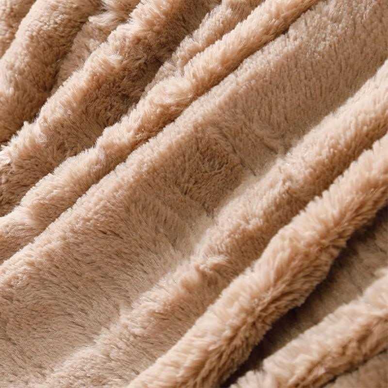 Swift Home Luxe Embossed Faux Fur Throw Blanket - Image 4