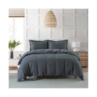 Royal Tradition Linen Duvet Cover Set Vintage Flax Linen