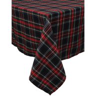 Ruth&Boaz Traditional Scottish Tartan Plaid SquareTablecloth for Famly Dinners & Christmas Parties