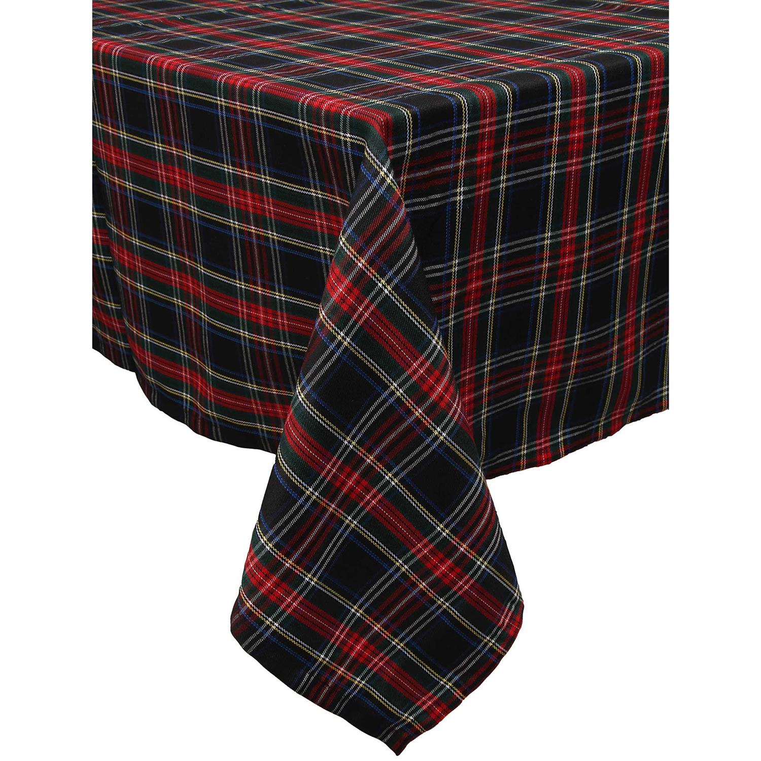 Ruth&Boaz Traditional Scottish Tartan Plaid SquareTablecloth for Famly Dinners & Christmas Parties