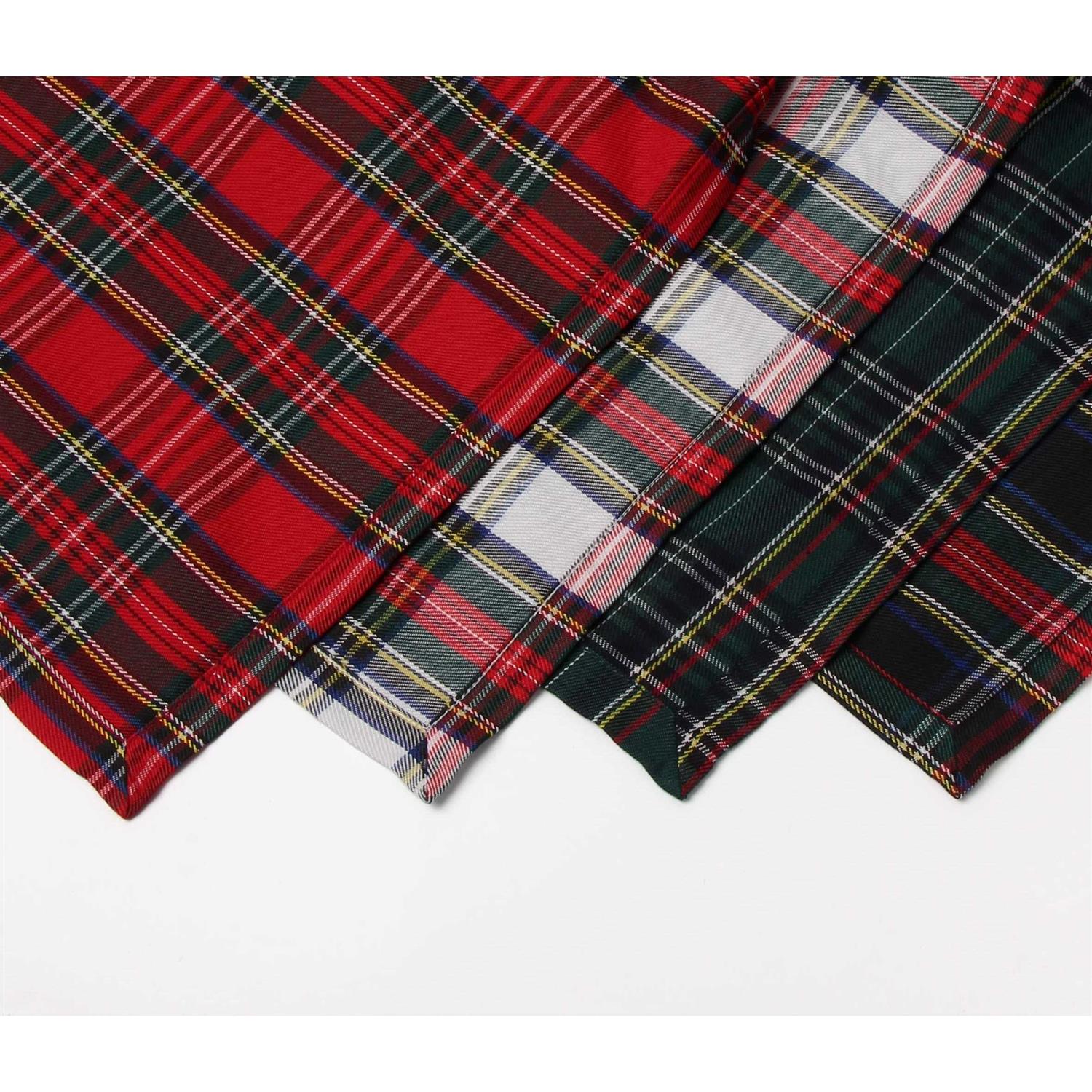Ruth&Boaz Traditional Scottish Tartan Plaid SquareTablecloth for Famly Dinners & Christmas Parties - Image 2