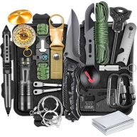 XKASE Survival Kits, Gift for Men Dad Husband, Emergency Survival Gear and Equipment 19 in 1