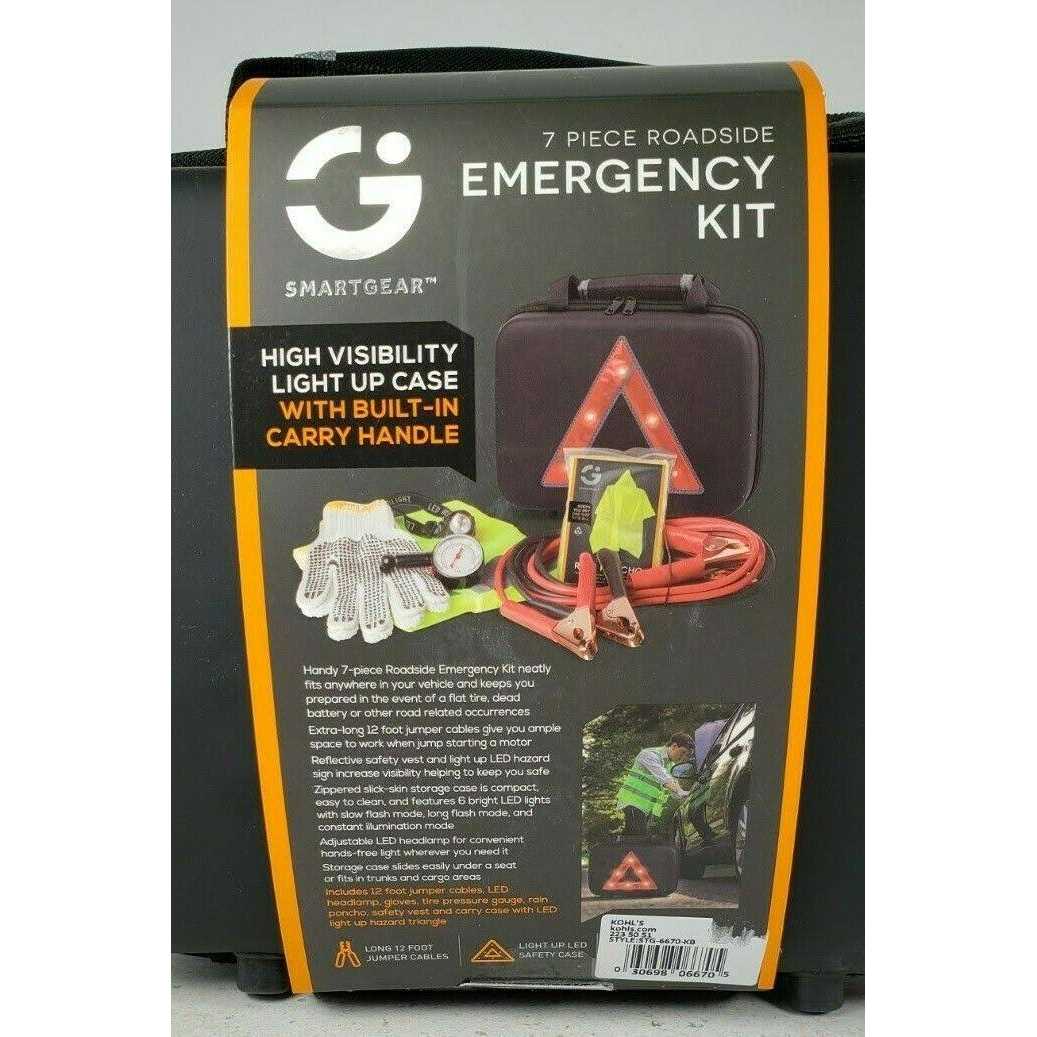 Smartgear Emergency Kit 7 piece Roadside STG-6670-KB - Image 4