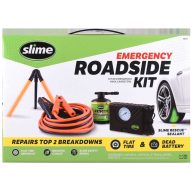 Slime Emergency Roadside Kit with Iator Jumper Cables & Tire Sealant