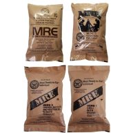 ULTIMATE MRE Pack Date Printed on Every Meal Meal-Ready-To-Eat. Inspected Certified by Western Frontier. Genuine Mil Surplus. 4-Pack