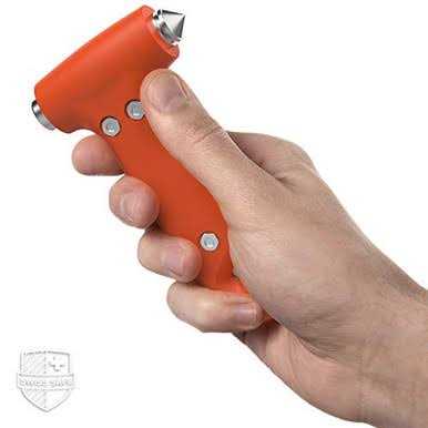 Swiss Safe 5-in-1 Car Safety Hammer, Emergency Escape Tool with Car Window Breaker and Seatbelt Cutter - Image 3