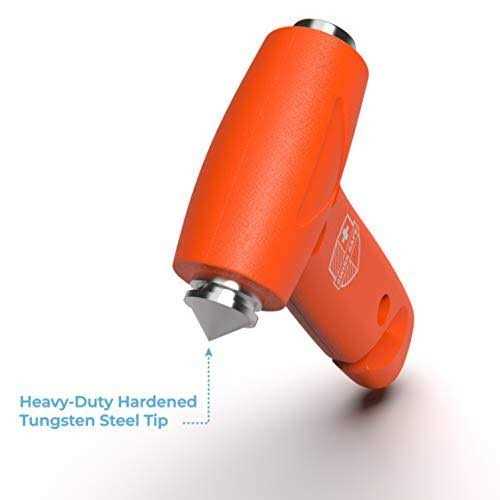 Swiss Safe 5-in-1 Car Safety Hammer, Emergency Escape Tool with Car Window Breaker and Seatbelt Cutter - Image 4