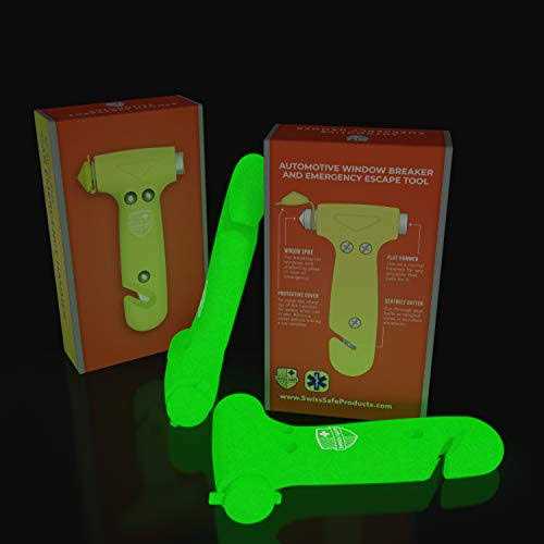 Swiss Safe 5-in-1 Car Safety Hammer, Emergency Escape Tool with Car Window Breaker and Seatbelt Cutter - Image 4