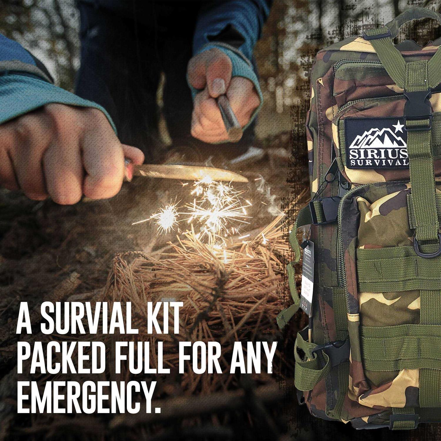 Sirius Survival Pre-packed Survival Backpack Survival Kit for Family - Image 4
