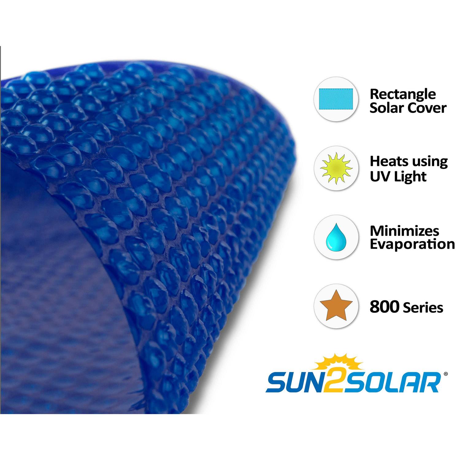 Sun2Solar Blue Rectangle Solar Pool Cover - Image 5