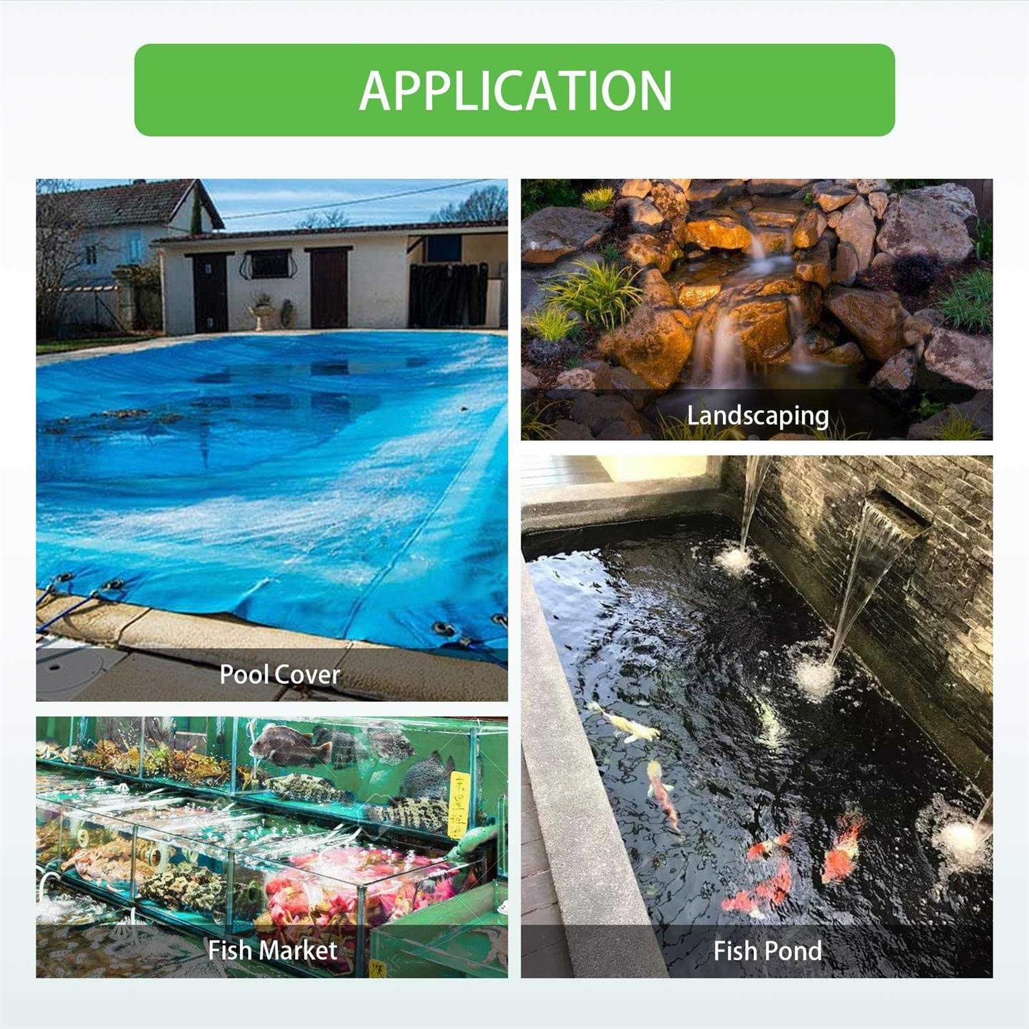 SurmountWay Pool Cover Pump Above Ground,850 GPH 3 Adapters Swimming Pool Cover Pump with 16 Foot Heavy-Duty Kink Proof Hose - Image 2