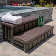 XtremepowerUS Universal Spa and Hot Tub Resin with Storage