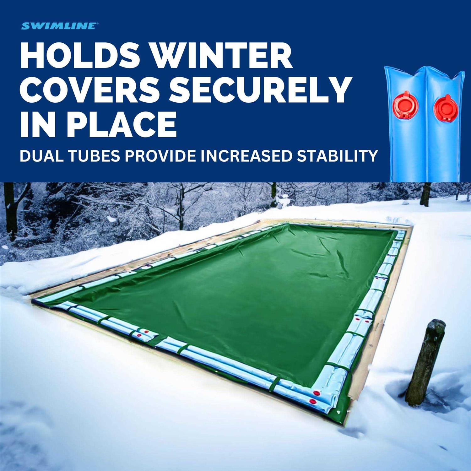 Swimline Swimming Pool Winter Cover Water Tube Double Inground Pool - Image 5