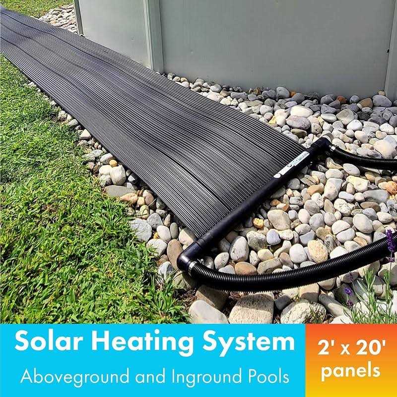 SunHeater Solar Heater Includes One 2′ x 20′ Panel 10-Year Warranty – Heating System for Aboveground Swimming Pools – Raises Water - Image 2