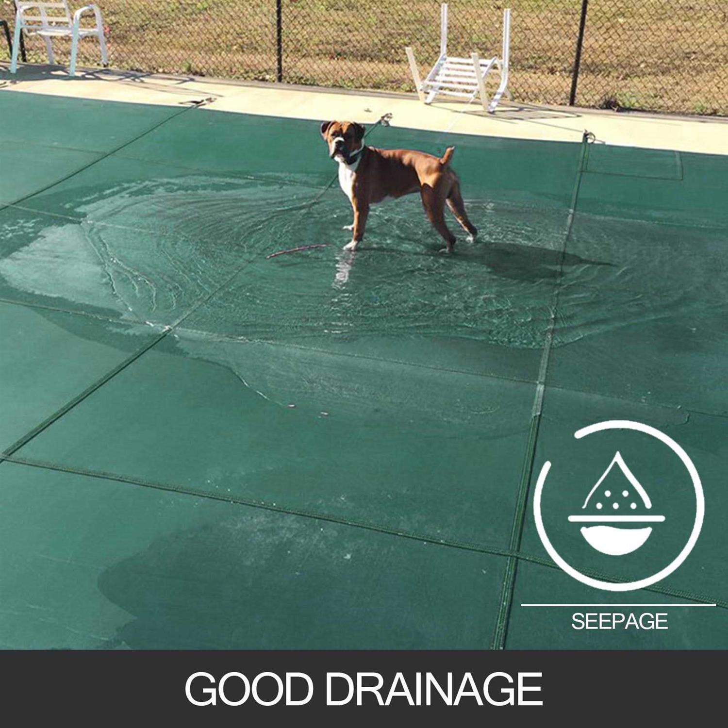 VEVOR Inground Pool Safety Cover Rectangular Winter Pool Cover YYCM - Image 2