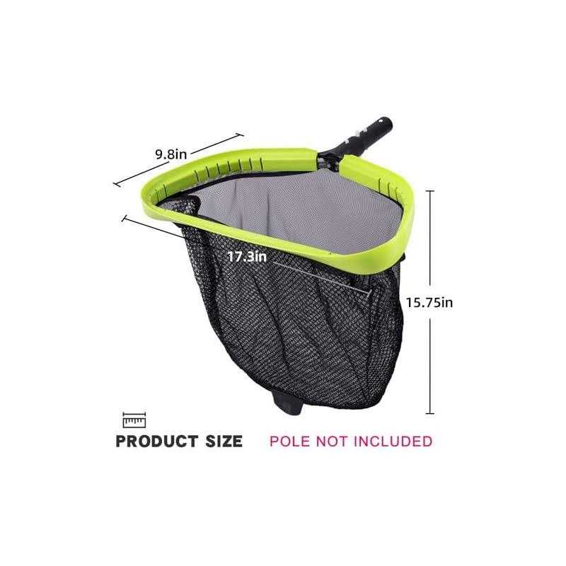 Sepetrel Pool Net,Professional Swimming Pool Leaf Skimmer Nets for Cleaning with Double-layer Deep Big Bag,Heavy Duty Aluminum Frame & Handle Rake - Image 4
