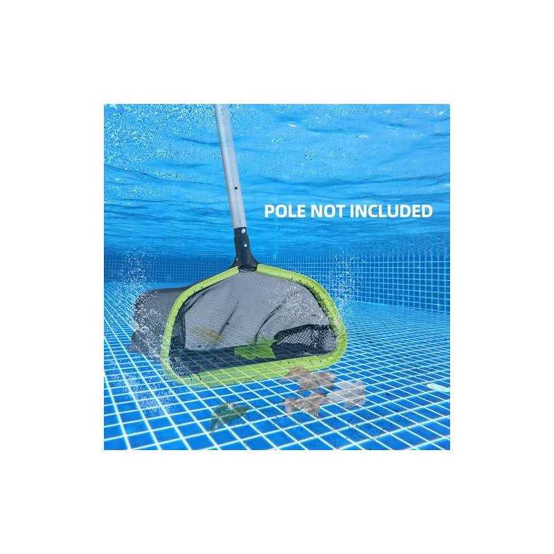 Sepetrel Pool Net,Professional Swimming Pool Leaf Skimmer Nets for Cleaning with Double-layer Deep Big Bag,Heavy Duty Aluminum Frame & Handle Rake - Image 5