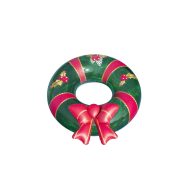 Swimline 42 Christmas Wreath with Bow Iatable Pool Inner Tube Ring