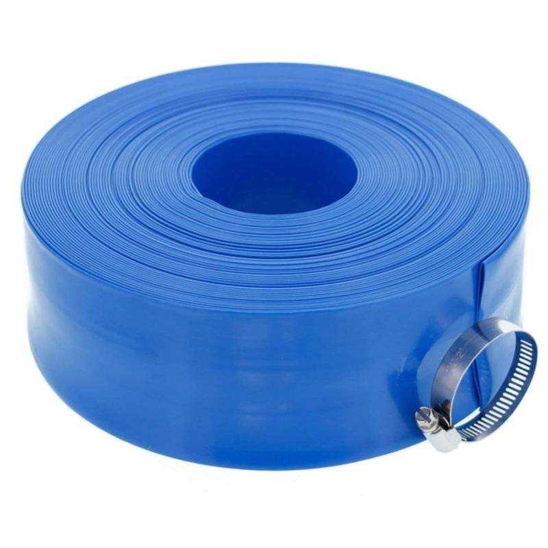 U.S. Pool Supply Heavy Duty Blue Swimming Pool Backwash Hose with Hose Clamp - Image 2
