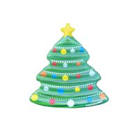 Swimline 70 Christmas Tree Iatable Pool Mattress Raft