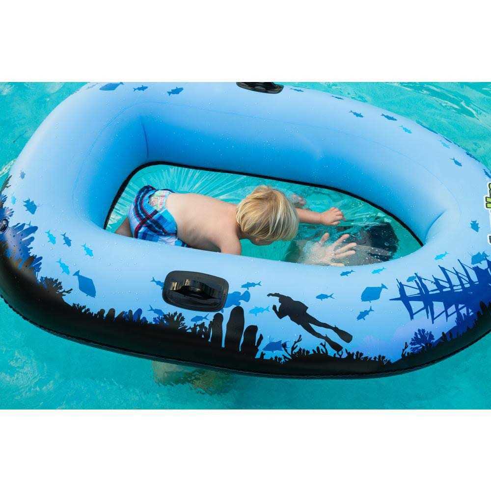 Sieco Design Aquavue Voyager, Clear Bottom Iatable Raft, for Kids and Adults - Image 2