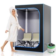 SereneLife Compact Portable Steam Sauna Detoxify & Soothing Infrared Heated Body Therapy