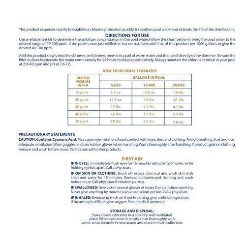 Robelle Stabilizer and Conditioner for Swimming Pools - Image 2