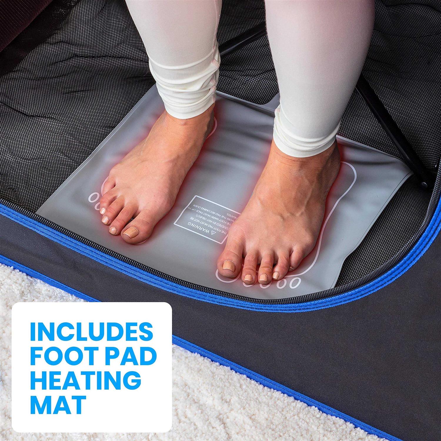 SereneLife Portable Full Size Infrared Home Spa One Person Sauna - Image 3