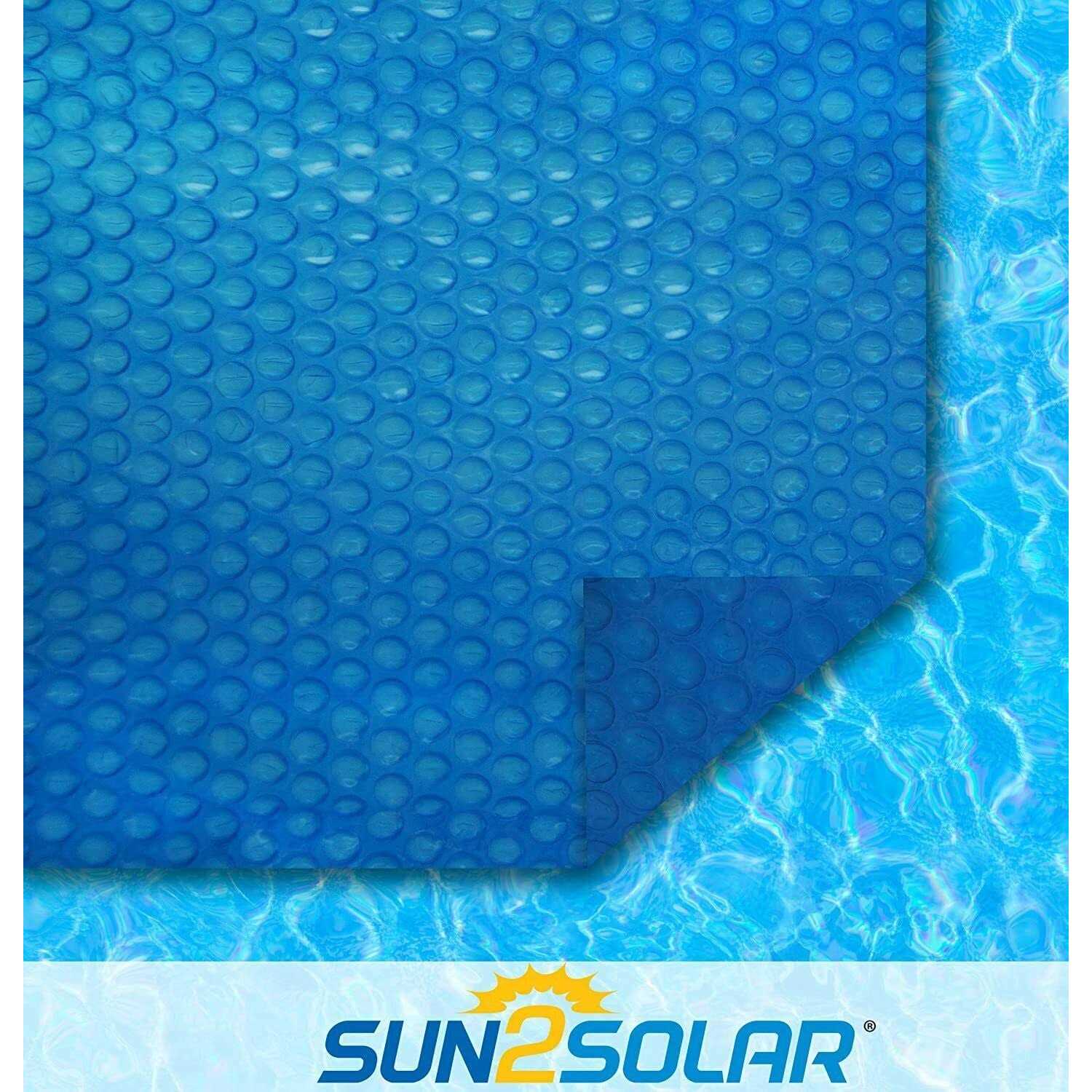 Sun2Solar Blue Oval Solar Pool Cover - Image 5