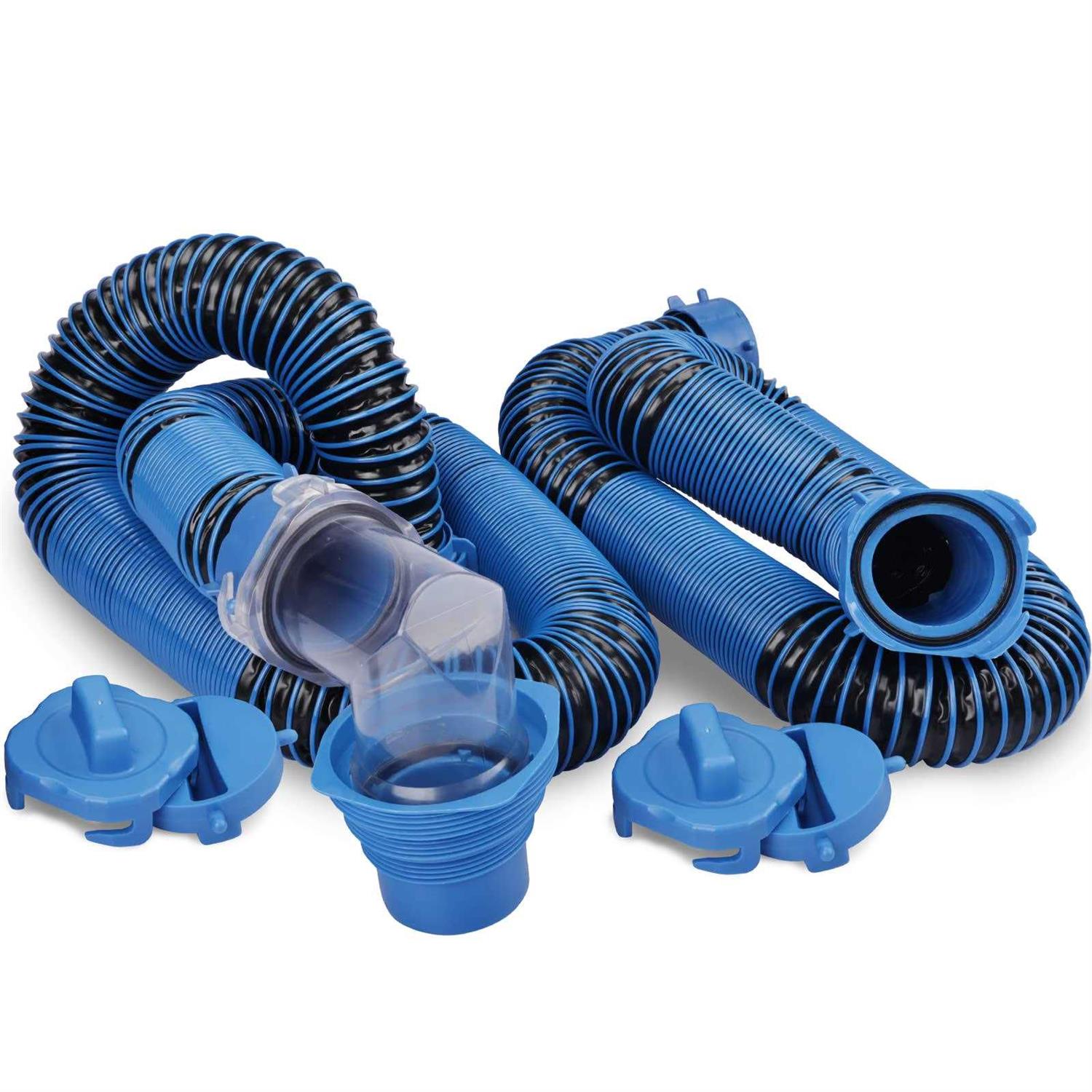 RV Sewer Hose Kit 20 ft Sewer Hose for RV Camper Includes 2 Attachable 10 ft Sewer Hose with Swivel Fitting