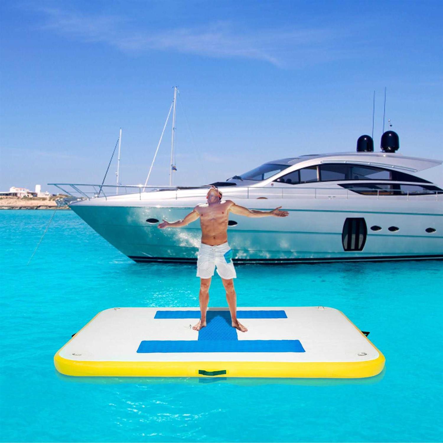 VEVOR Iatable Dock Platform Iatable Floating Dock with Electric Air Pump - Image 4