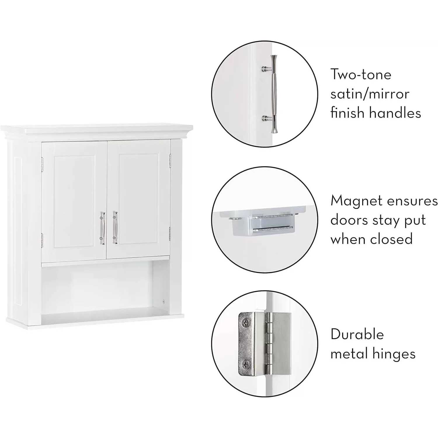 RiverRidge Home Somerset 2-Door Wall Cabinet - Image 3