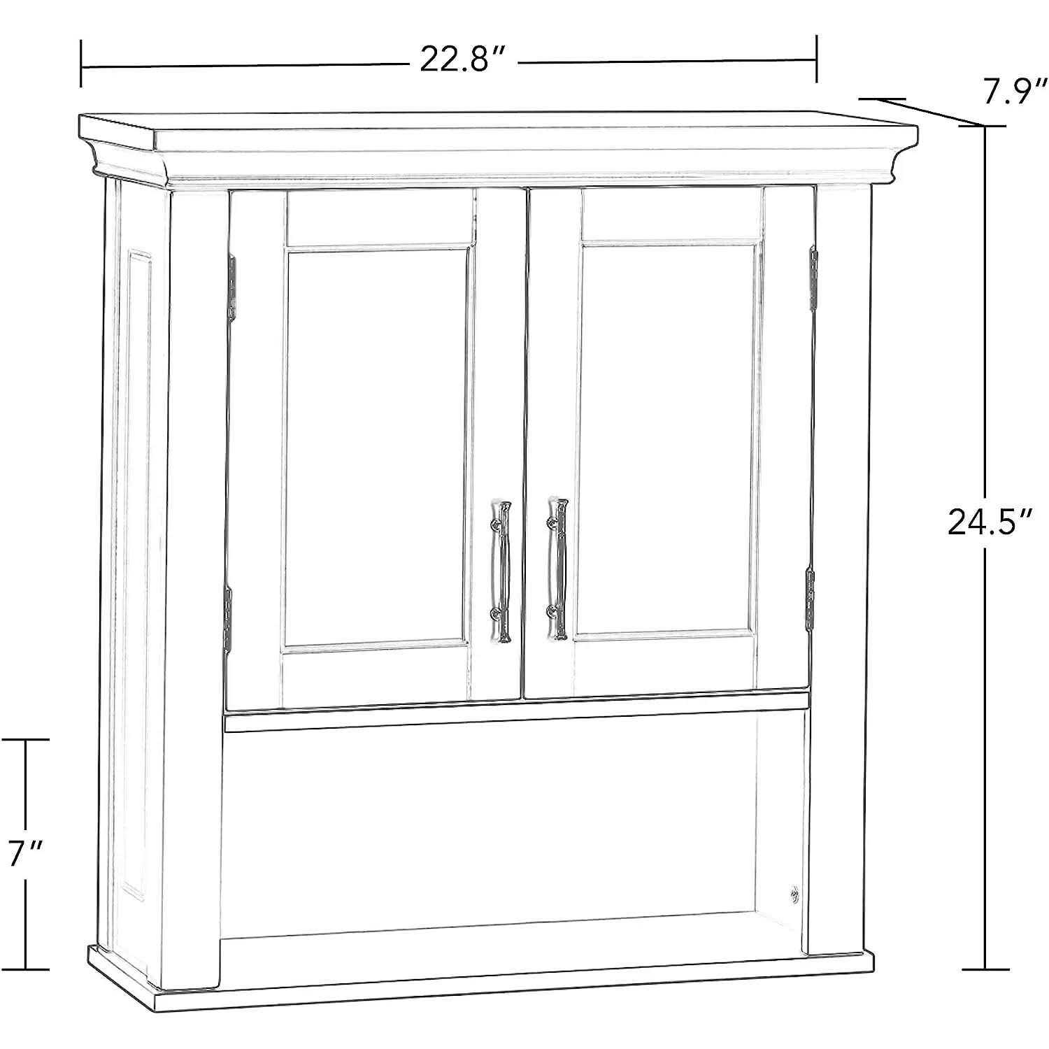 RiverRidge Home Somerset 2-Door Wall Cabinet - Image 4