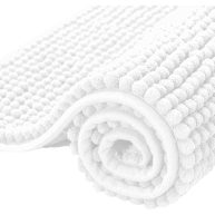 Subrtex Bathroom Rugs Chenille Soft