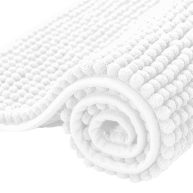 Subrtex Bathroom Rugs Chenille Soft