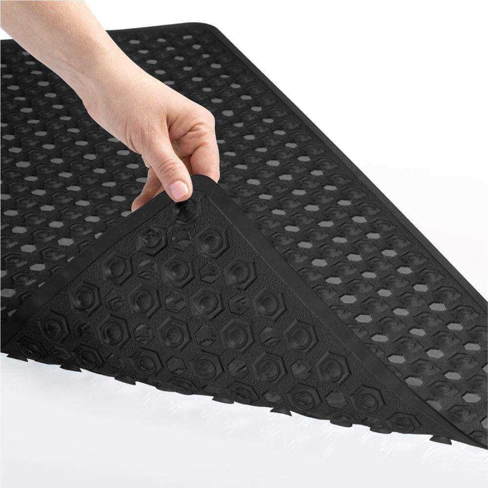 The Original Gorilla Grip Patented Shower and Bathtub Mat, 35×16, Long Bath Tub Floor Mats with Suction Cups and Drainage Holes, Machine Washable and