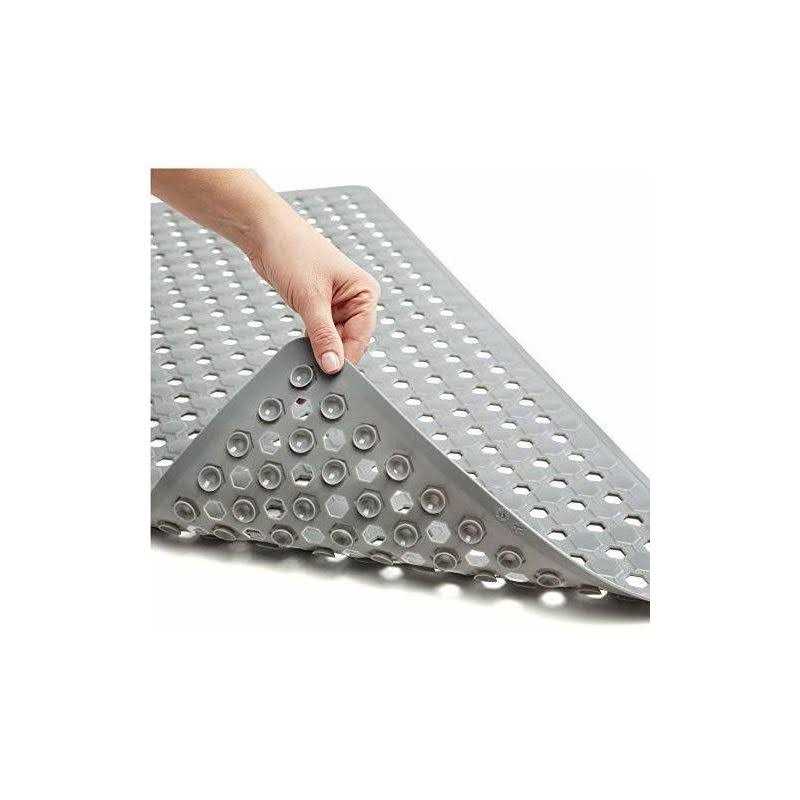 The Original Gorilla Grip Patented Shower and Bathtub Mat, 35×16, Long Bath Tub Floor Mats with Suction Cups and Drainage Holes, Machine Washable and