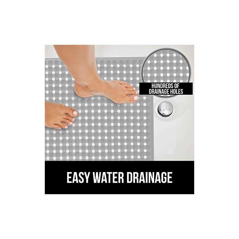 The Original Gorilla Grip Patented Shower and Bathtub Mat, 35×16, Long Bath Tub Floor Mats with Suction Cups and Drainage Holes, Machine Washable and - Image 4