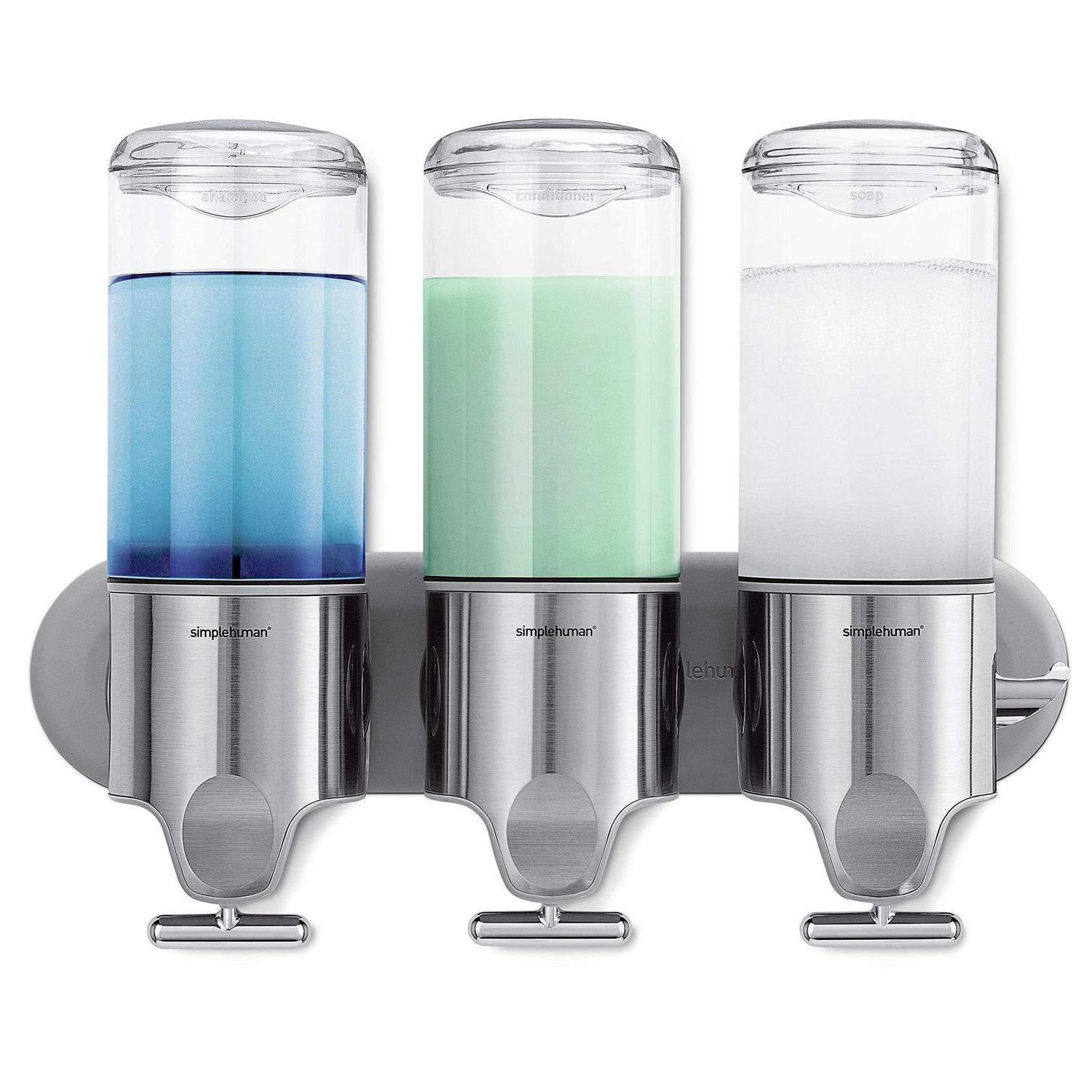 simplehuman Triple Wall Mount Soap Pump