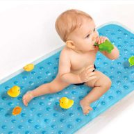 Sheepping Baby Bath Mat Non Slip Extra Long Bathtub Mat for Kids 40 X 16 Inch