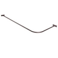 Utopia Alley Rustproof L Shaped Corner Shower Curtain Rod LR1