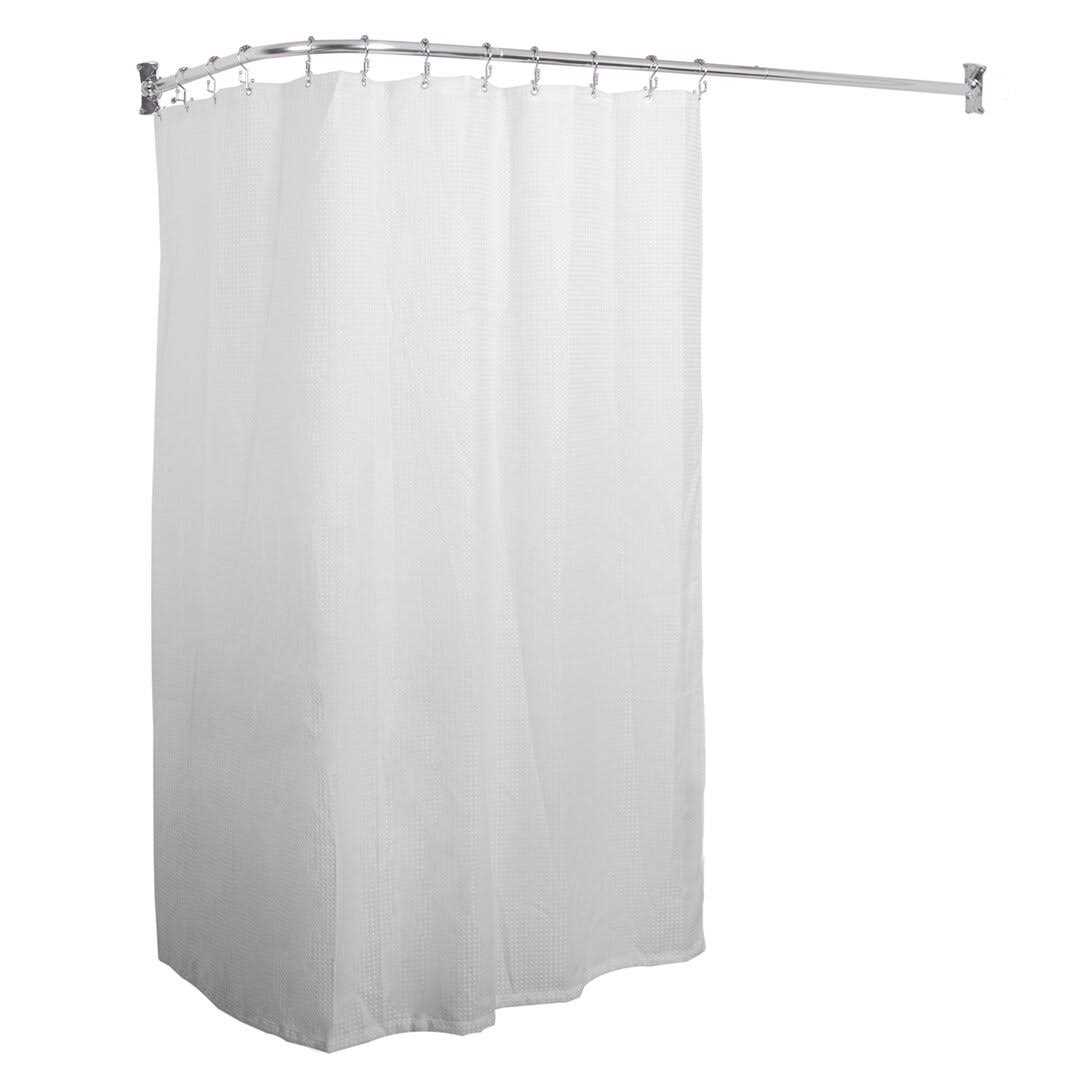 Utopia Alley Rustproof L Shaped Corner Shower Curtain Rod LR1