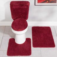 Stoneberry Home Plush 5-Piece Bath Rug Set