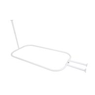 Utopia Alley Hoop Shower Rod for Clawfoot Tub